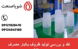 نقد و بررسی تولید ظروف یکبار مصرف در منزل