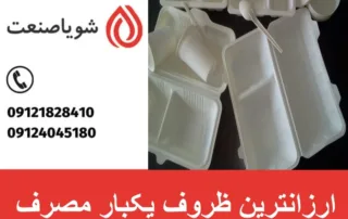 ارزانترین ظروف یکبار مصرف