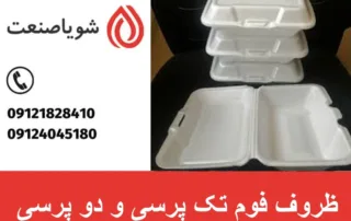 راهنمای جامع ظروف فوم تک‌ پرسی و دو پرسی